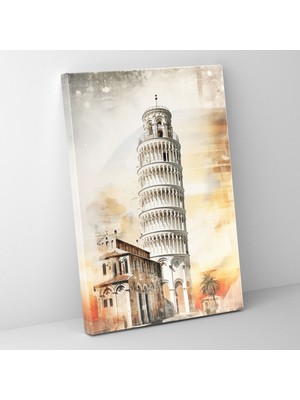 Popcas Çağdaş Duvar Sanatı Pisa Eğik Kulesi Duvar Dekorasyonu