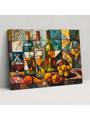 Popcas Pablo Picasso Ilhamlı Dekoratif Tablo / Duvar Sanatı / Kanvas Duvar Tablosu