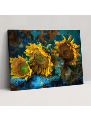 Popcas Günebakanlar Duvar Sanatı Vincent Van Gogh Kanvas Tablo