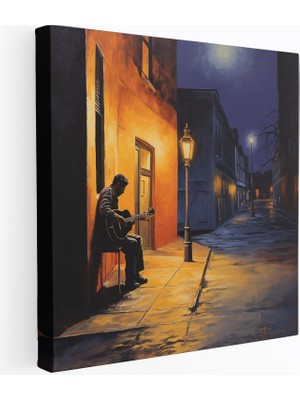 Popcas Şehirli Cazibe Duvar Sanatı Nighthawks Duvar Dekorasyonu