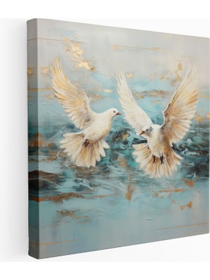 Popcas Barış Güvercinleri Kanvas Tablo