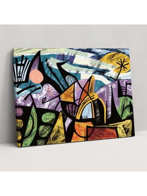 Popcas Pablo Picasso Tarzı Kanvas Tablo Ev Dekorasyonu Duvar Sanatı
