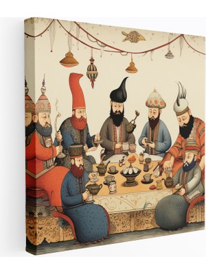 Popcas Osmanlı Imparatorluğu Çay Seremonisi Kanvas Tablo