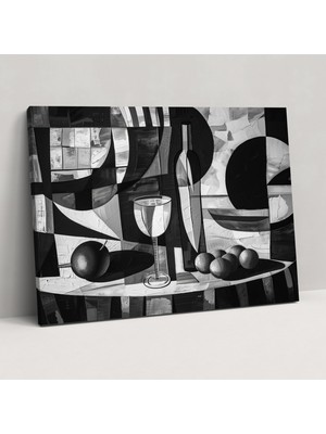 Popcas Pablo Picasso Kübizm Natürmort Kanvas Tablo Duvar Sanatı