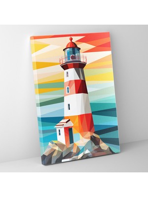 Popcas Modern Grafik Tasarım Deniz Feneri Duvar Dekoru