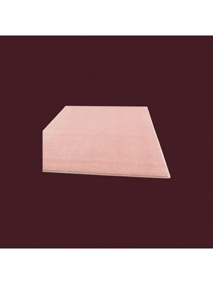 Balat Halı Raschel Carpet Yıkanabilir Pembe Kesme Yolluk Anti-Statik Kaymaz Taban 100 x 370 cm