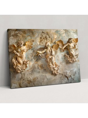 Popcas Michelangelo Kanvas Tablo Göksel Görsel Duvar Sanatı Dekorasyonu