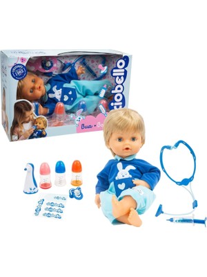 Cicciobello Çok Hastayım Elbiseli Bebek 2021 Mavi Renkli Eğlenceli Oyun Seti