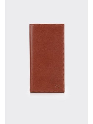 White Stone Taba Hakiki Deri El Bantlı Dikey Cüzdan