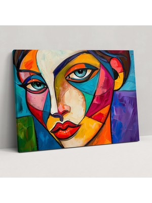 Popcas Pablo Picasso Tarzı Kanvas Tablo Duvar Sanatı