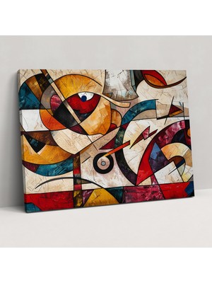 Popcas Dinamik Kompozisyon Pablo Picasso Kanvas Tablo