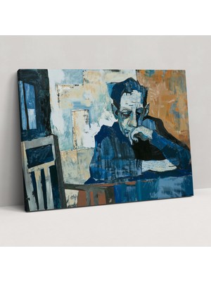 Popcas Mavi Dönem Pablo Picasso Kanvas Tablo Ev Dekorasyonu