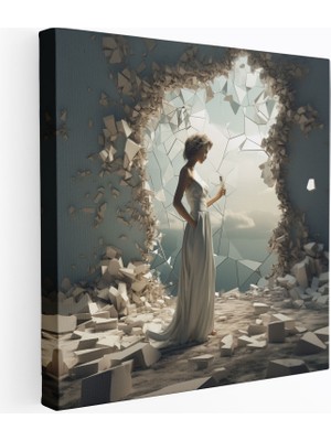 Popcas Sürrealizm Reddedilme Duvar Sanatı Kanvas Tablo