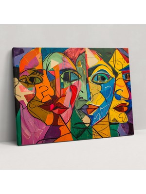 Popcas Pablo Picasso Kanvas Tablo - Canlı Renklerle Duvar Dekorasyonu