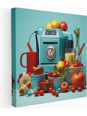 Popcas Natürmort Oyuncu Kanvas Tablo