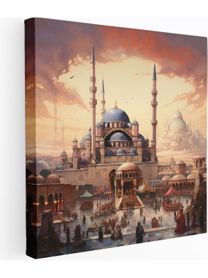 Popcas Zengin Osmanlı Mimarisi Mimarlık Tutkunları Için Kanvas Tablo