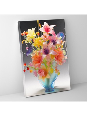 Popcas Gerçekçi Cam Heykel Kanvas Tablo