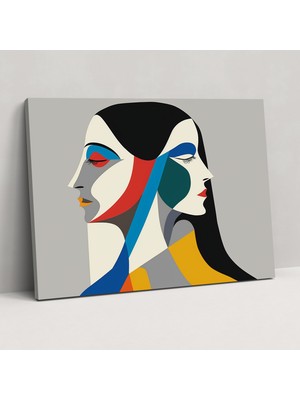 Popcas Minimalist Kompozisyon Pablo Picasso Kanvas Tablo