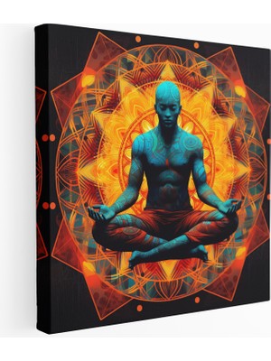 Popcas Meditasyon Mandalası Kanvas Tablo