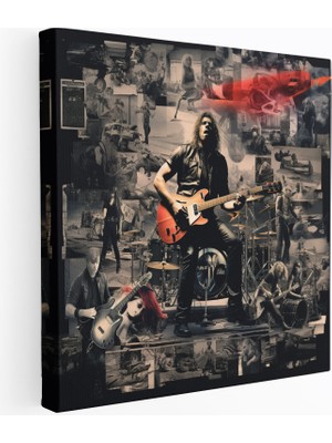 Popcas Metallica Koleksiyon Konser Anları Kanvas Tablo Duvar Sanatı