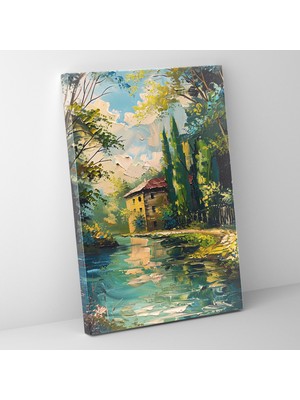 Popcas Raffaello Sanzio Manzara Kanvas Tablo Duvar Dekorasyonu