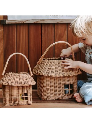 Eternal Sunshine Doğal Rattan & Bambu Çocuk Evi Dekoratif Obje & Bohem Çocuk Odası Düzenleyici