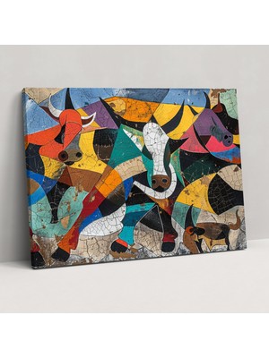 Popcas Pablo Picasso Stili Kanvas Tablo Duvar Sanatı