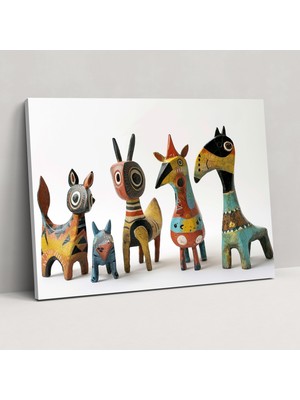 Popcas Pablo Picasso Ilhamlı Kanvas Tablo Ev Dekorasyonu