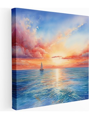 Popcas Günbatımı Serenadı Kanvas Tablo
