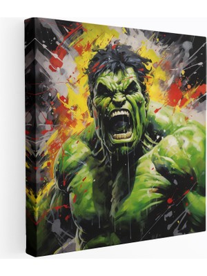 Popcas Marvel Hulk Kanvas Tablo Duvar Sanatı Hulk