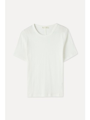 Fıtted Bisiklet Yaka T-Shırt