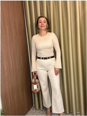 Pantolon Jean Bej Kemerli