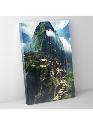 Popcas Inka Uygarlığı Duvar Sanatı Inka Tapınak Kanvas Tablo Ev Dekorasyonu