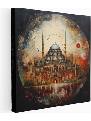 Popcas Osmanlı Imparatorluğu Minyatür Resimleri Kanvas Tablo Soyut Füzyon Duvar Dekorasyonu