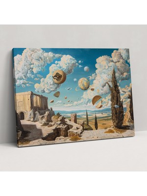 Popcas Michelangelo Sürreal Duvar Sanatı Kanvas Tablo