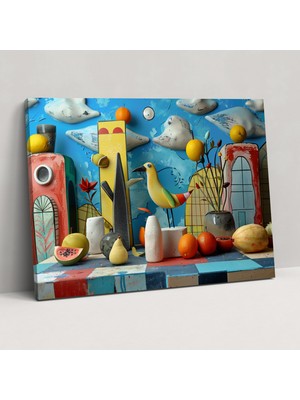 Popcas Pablo Picasso Tarzı Kanvas Tablo Duvar Sanatı ile Dekorasyon