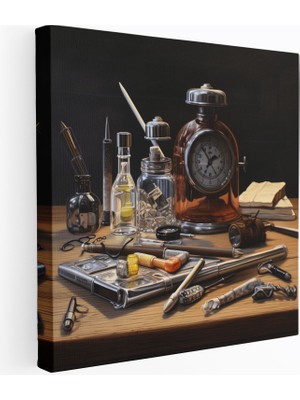 Popcas Tıp Temalı Kanvas Tablo Doktor Masası