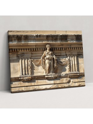 Popcas Michelangelo Duvar Sanatı Tanrıça Kanvas Tablo Ev Dekorasyonu