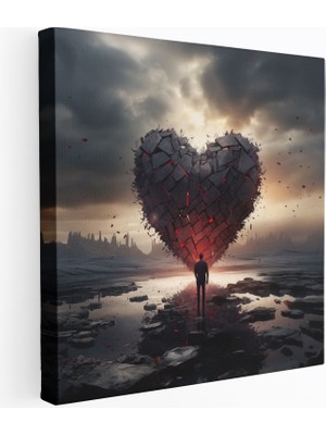 Popcas Reddedilme Surrealist Kanvas Tablo Karanlık Bulutlar