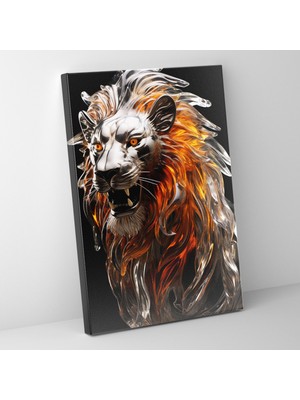 Popcas Gerçekçi Cam Heykel Duvar Sanatı Kanvas Tablo