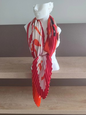 Trend Nexus Desenli Piliseli FULAR(70X70CM)ŞAL