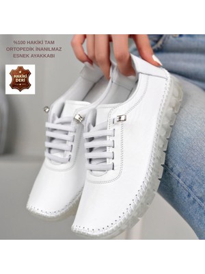 Cozi Company Hakiki Deri Inanılmaz Esnek Kadın Günlük Casual Ayakkabı Babet