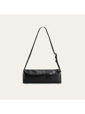 Deri Görünümlü Silindir Omuz Çantası