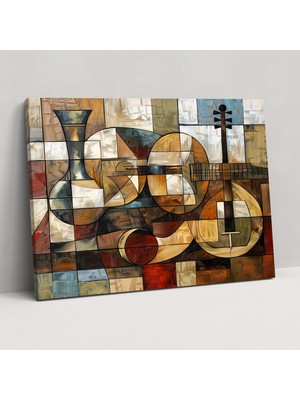 Popcas Kübist Stil Duvar Dekorasyonu Pablo Picasso Kanvas Tablo