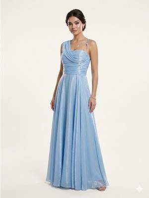 Centilmen Doridorca Taş Askılı Parlak Elbise 7043