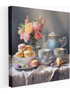 Popcas Pastel Natürmort Kanvas Tablo Duvar Dekorasyonu
