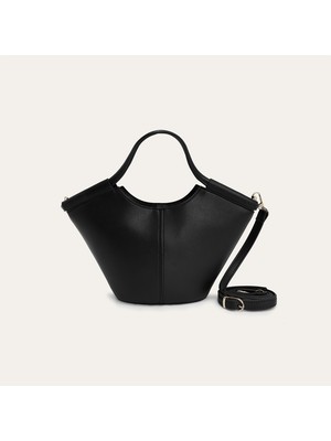Deri Görünümlü Shopper Omuz Çantası