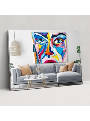Popcas Sürrealist Portre Pablo Picasso Kanvas Tablo Duvar Dekorasyonu