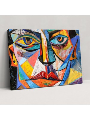 Popcas Soyut Portre Kanvas Tablo Pablo Picasso Duvar Dekorasyonu