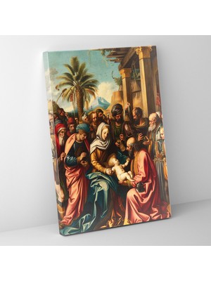 Popcas Raffaello Sanzio Tapınma Duvar Sanatı Kanvas Tablo Ev Dekorasyonu